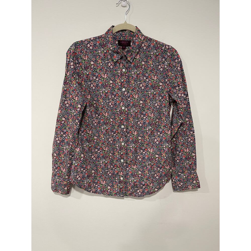 J. Crew Liberty Kayoko Floral Print Art Perfect Button Down English Garden